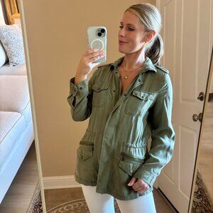 Max Studio Olive Green Utility Jacket